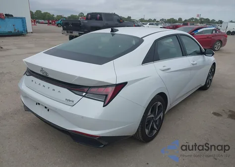 2021 Hyundai Elantra Hybrid Limited из США, поврежденный, VIN KMHLN4AJ0MU007859